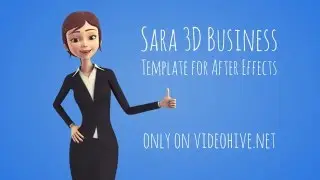Sara 3D Character in Business Suit - Beautiful Woman Presenter/Manager