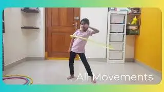 Basic Hula-hoop steps by Hanvija #hulahoop #dance #hooping #fitness