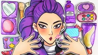 KPOP DEMON HUNTERS | HUNTRIX's RUMI SPA Skincare + Nail 💖| 헌트릭스 루미 스파 스킨케어 + 네일 |ASMR Paper Squishy🌸