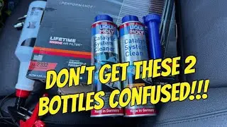 BMW E90 N52 Liqui Moly Catalytic System Clean/Cleaner, Motor Oil Saver and K&N Filter Drop
