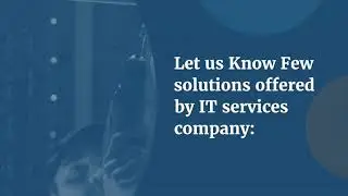 What is the Function of IT Services Companies in Dubai?