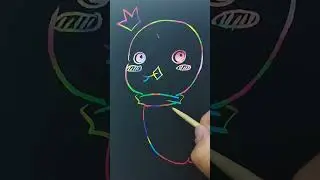 How to draw a cute little snake | Rainbow Snake