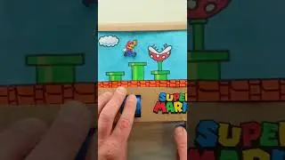 Super Mario game from paper #shorts
