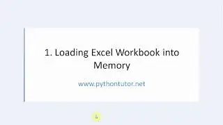 Openpyxl Python - How to use Load Workbook function with examples