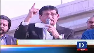 MQM Leader Amin Ul Haq Addresses Protest Participants  | Dawn News