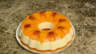 Gelatina de Durazno con Queso Philadelphia |Receta Facil
