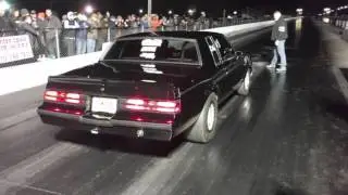 Turbo LS swap Grand National going wheels up @ Cecil County Dragway