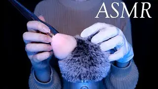 ASMR Mic Brushing & Latex Gloves (No Talking)