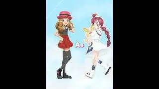 pokemon || serena in other's in outfits 💕 #pokemon #short #serena
