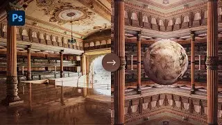The Waiting Room | Creating this floating orb in Photoshop - Speed Art