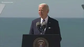 President Biden delivers remarks in Normandy