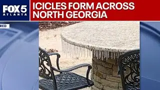 Roswell icicles create &lsquo;pretty sight&rsquo; on frozen porches | FOX 5 News