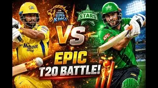 Yellow Storm vs Aussie Fire 💛🔥 | CSK vs Melbourne Stars &ndash; A Thrilling Cricket Showdown #viralcricket