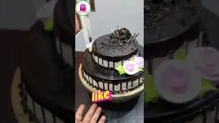 2 Tire Chocolate Delight Cake|| #shorts #cakenkitchen #ytshorts