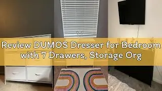 Review DUMOS Dresser for Bedroom with 7 Drawers, Storage Organizer Units Furniture, Chest Tower TV S
