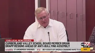 Cumberland Valley School Board member resigns after Pancholy assembly reinstated