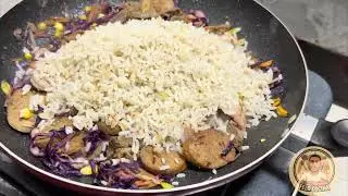 Arroz salteado mixto #recetascaseras #arrozchino #arrozcubano #arrozmixto #arrozcontodo #receta 