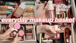 SHOP MY STASH: My everyday makeup basket!