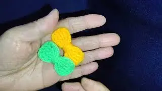 Easy crochet bow beginners friendly crochet hair bow tutorial/Kalpana Tutorials 