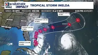 Tropics Update 8 PM: The latest on the path of Tropical Storm Imelda