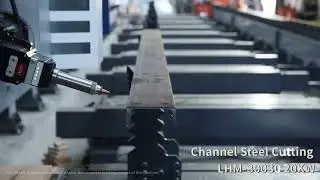 Channel steel cutting #lasertubecutter #lasertubecuttingmachine #channelcutting