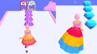 Hover Skirt Stack Queen 👸🏻 Gameplay iOS Android | Game Play 2025 Birds Sound