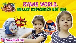 Ryans World - Galaxy Explorers Art Egg #ZiasHere #ryansworld  #GalaxyExplorers #kids #unboxing