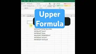 How to Change Case in Excel - Upper Case Formula