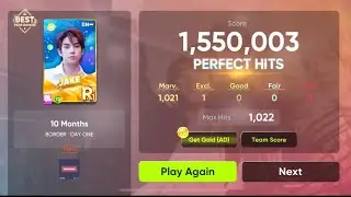 ENHYPEN - 10 Months HARD LEVEL PERFECT HITS! Rhythm Hive