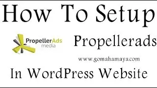 How To Setup Propellerads In WordPress Website
