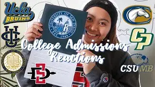 College Admissions Reactions! | *UC's, States, and Dream School*