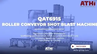 How to Clean Scaffolding Fast? High-Efficiency Shot Blasting Machine Installation & Test Run | ATHI