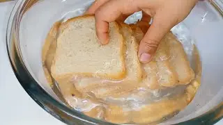  Soak the toast in water, the result is great _  Delicious and convenient meatless meal
