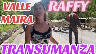TRANSUMANZA con RAFFY RINAUDI papà LUIGI e fam. Ussolo Prazzo VALLE MAIRA