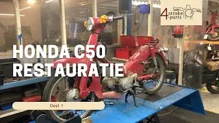 Honda C50 restauratie: demontage time lapse (deel 1)