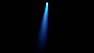 Spot light blue colour green screen effect