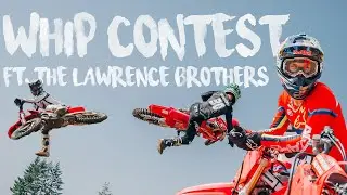 I challenge Jett & Hunter Lawrence to a whip contest on the 2022 Honda CRF250R!