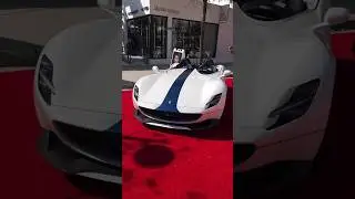 The Ferrari Monza SP2 - a brief encounter at the Miami Concours in the Miami Design District.