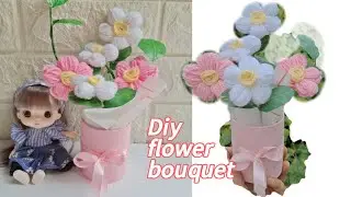 HANDMADE FLOWER BOUQUET 💐// WOOL BOUQUET IDEAS 💡  #BOUQUET 