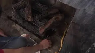 How to light a gas fireplace (HearthSense Vent Free Gas Log Heater)