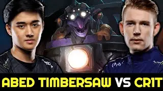 ABED vs CR1T 11K MMR Battle &mdash; Timbersaw vs Windranger 7.28 Dota 2