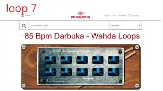 85 BPM waheda darbuka loops