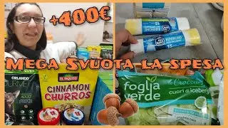 MEGA SVUOTA la SPESA🛒+400€😱 x 9 persone☺️ EUROSPIN, LIDL, BENNET e SENZA GLUTINE 🛒