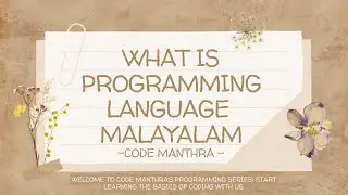 What is Programming Language? Explained in Malayalam | Basics | #programming #computerscience #cs