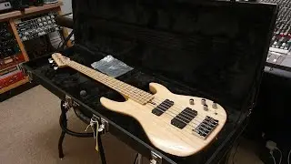 ESP Surveyor Bass Natural Finish EMG Pickups MIJ Japan Up Close Video Review