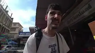 Ice Poseidon начинает свое путешествие на автодоме по Таиланду с железнодорожного рынка Мэклонг