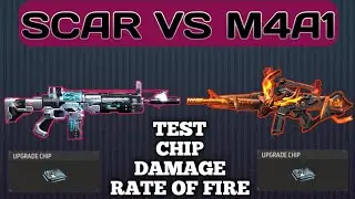 SCAR VS M4A1 TEST CHIP DAMAGE & RATE OF FIRE - GARENA FREE FIRE