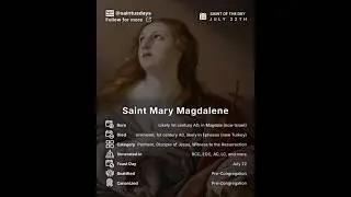 Saint of the Day (July 22) &ndash; St. Mary Magdalene