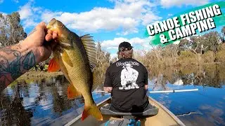 CANOE Fishing and Camping on a NEW river!!