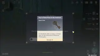 Genshin Impact Key to Some Place in the Institute
